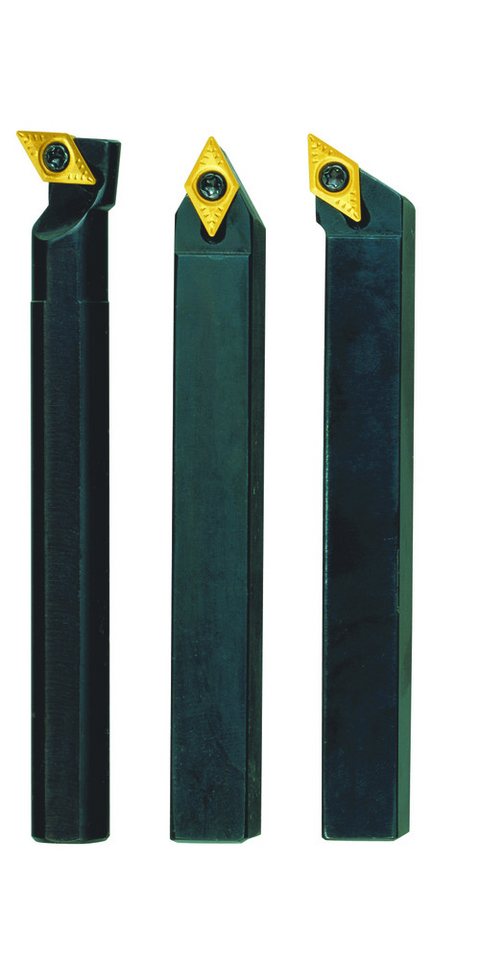 PROXXON INDUSTRIAL Bohrer- und Bitset 24556, Stahlhalter-Satz mit Hartmetall-Wendeplatten, inkl. 3 Haltern und Reserveplatten