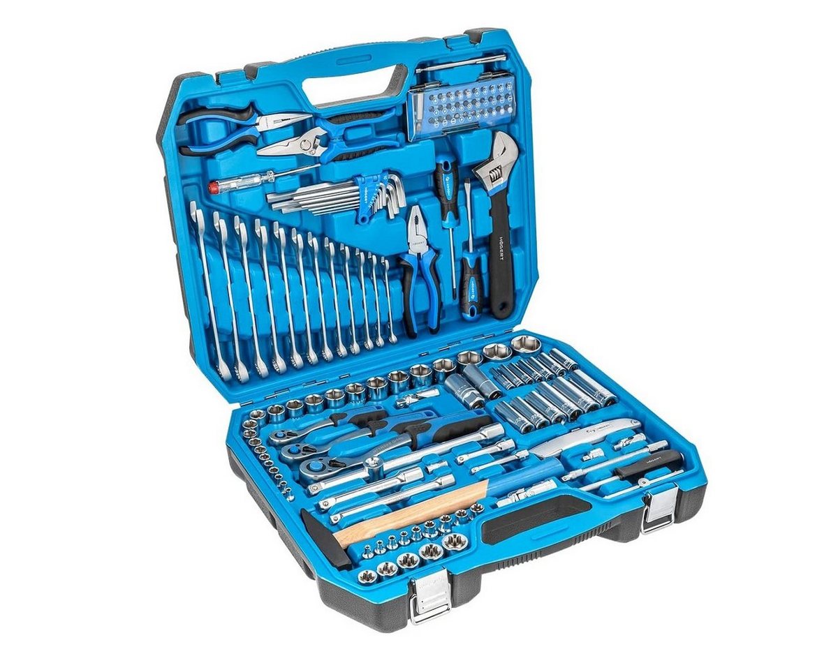 Högert Werkzeugbox Allround Werkzeugkoffer- Set 131-teilig HT1R439