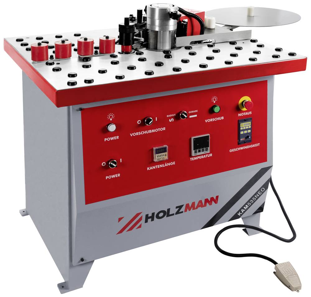 Holzmann Maschinen KAM535NEO_400V Kantenanleimgerät 1750W, für gerade und geschwungene Kanten, 400V