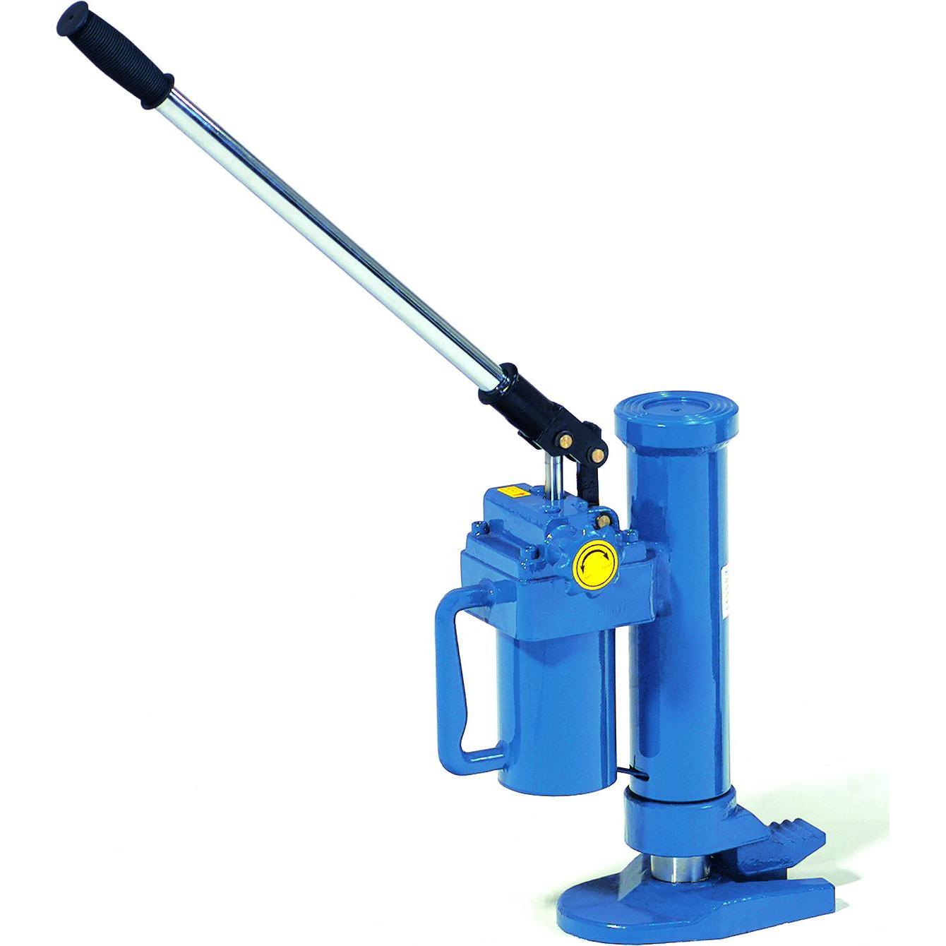 Fetra Maschinenheber 6931, hydraulischer Wagenheber mit 5 Tonnen Tragkraft, 360° drehbar, blaue Beschichtung