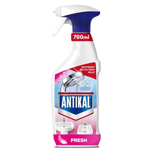 Antikal Kalkreiniger Fresh, 700ml Badezimmerreiniger für hartnäckige Kalkflecken mit frischem Duft, farbstofffrei