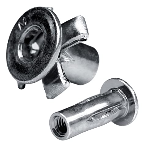 GOEBEL® Spreiz-Blindnietmuttern M8, 250 Stück, Stahl verzinkt, Flachkopf Rundschaft geschlitzt, 12,6 x 29,6 mm, hohe Belastbarkeit bis 25000 N