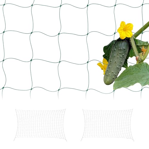 Relaxdays Ranknetz Jute 2x5 M – 100% Biologisch Abbaubar, Maschenweite 15x15 Cm, Für Gurken, Bohnen & Clematis
