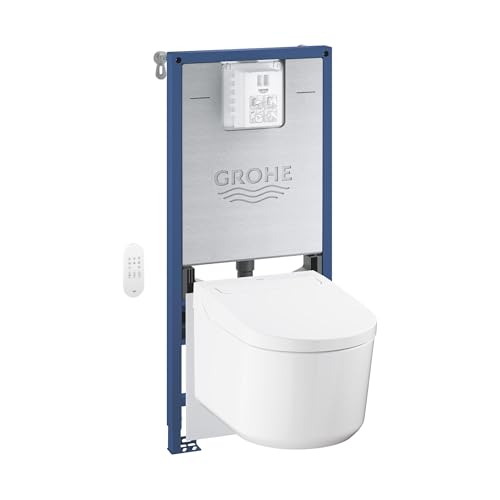 Grohe GROHE Rapid SLX -4-in-1 Set für WC (1,13m Bauhöhe, Dusch WC Komplettanlage, Element für WC inkl. Stromanschluss, Schallschutz Set) alpinweiß