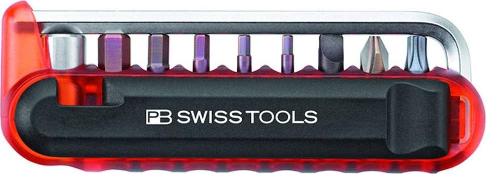 PB Swiss Tools Schraubenzieher PB 470 (Torx (TX), Schlitz, Innensechskant, Phillipps-Kreuzschlitz (PH)) - Fahrrad-Multitool, leicht und robust