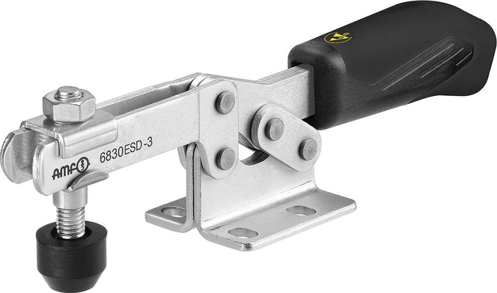 ELC Schraubzwinge Waagerechtspanner 6830 ESD Gr.3 AMF, Zange für elektrostatisch empfindliche Bauelemente, verzinkt, ergonomischer Handgriff