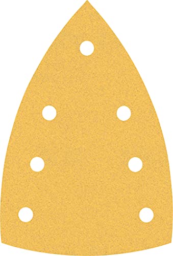 Bosch Schleifpapier für Multischleifer Körnung 120 150 mm x 100 mm 50 St. mit hoher Abtragsleistung, Klettverschluss - blau