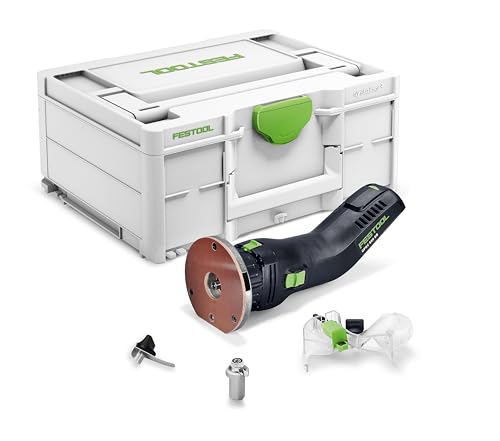 Festool OFKC 500 R3 EB-Basic, Akku-Kantenfräse mit 1/10 mm Frästiefeinstellung, bürstenlosem EC-TEC-Motor und transparenter Absaughaube