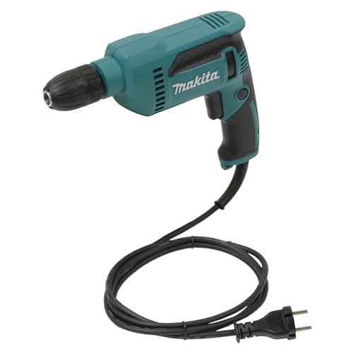 Makita DP4021, 630 W Bohrmaschine mit variabler Drehzahl und Schnellspannfutter (1,5mm - 13mm) für Stahl und Holz