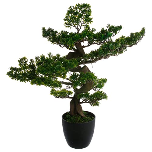 Künstlicher Bonsai H 80 cm - Grün - Atmosphera créateur d'intérieur - Preisvergleich
