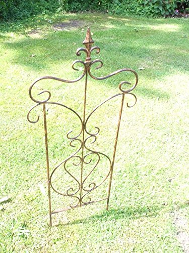 Wunderschönes, verziertes Rankgitter, Rankhilfe, Eisen,massiv,Edelrost