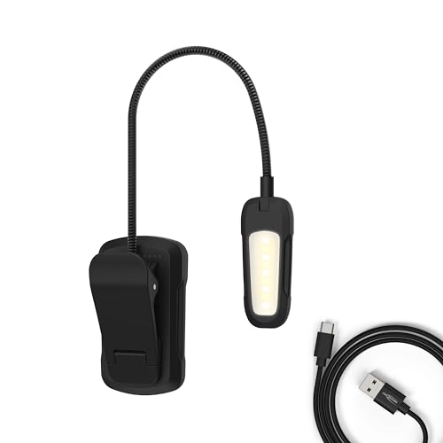 Ansmann 1600-0531 Clip-Light, mobile Kleinleuchte LED mit 9 starken LEDs, 3 Helligkeitsmodi, USB Typ-C Aufladung, schwarz