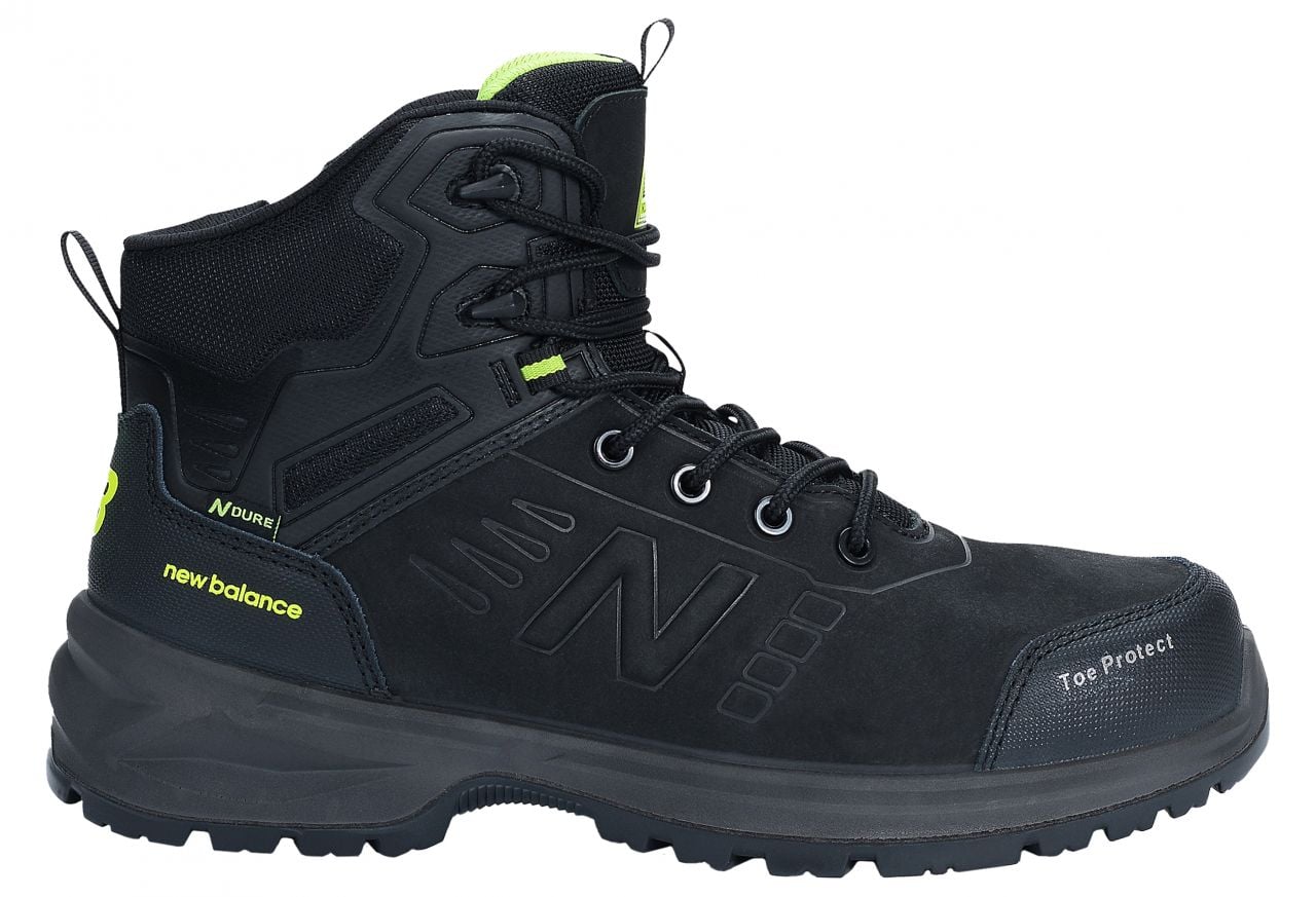 New Balance Calibre S3L FO HRO SR SC Sicherheitsstiefel, wasserdicht, rutschfest, Schwarz, Weite 2E