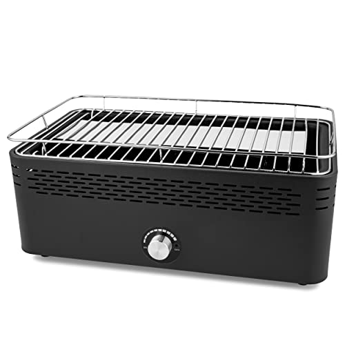 Bruzzzler Tischgrill zur Nutzung mit Holzkohle, raucharm, idealer