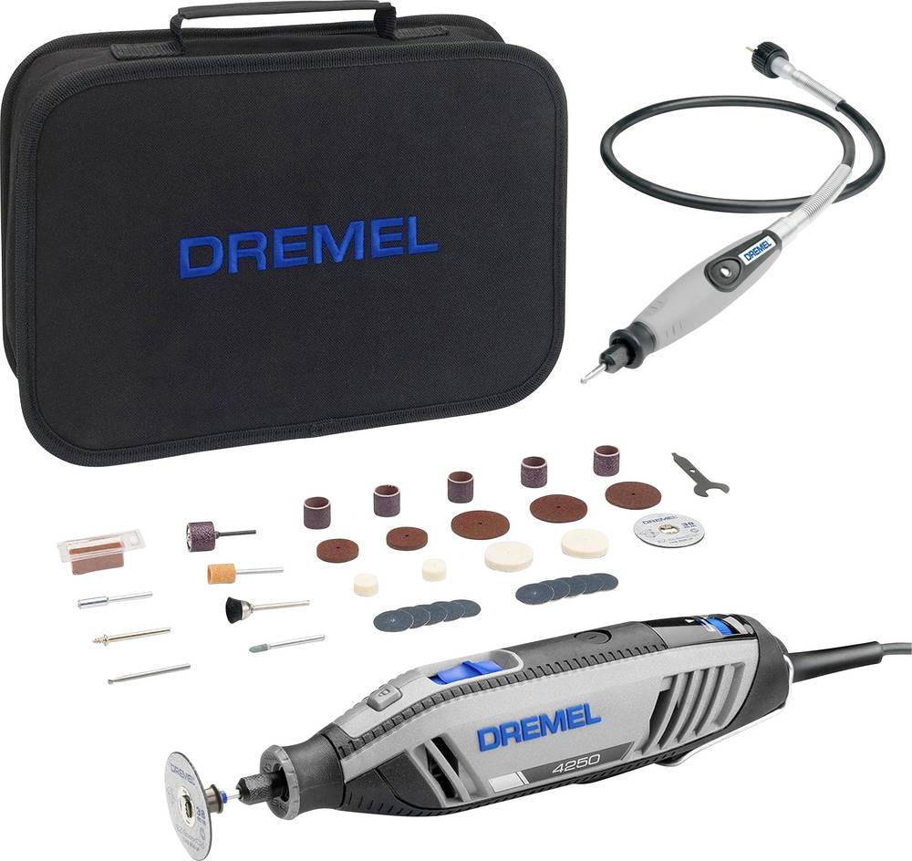 Dremel 4250-1/35 Sonderedition Multifunktionswerkzeug, 175 W Hochleistungsmotor mit variablem Drehzahlbereich, ergonomischer Soft-Griff