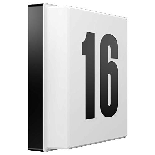 RZB ZIMMERMANN LED-Hausnummernleuchte 221167.003.25, Quadratisch, Kunststoff, opal seidenmatt