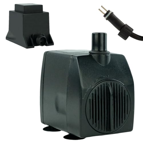 KERRY Wasserpumpe KEP950L – 950 L/H | 14 Watt | 180 cm Förderhöhe | Teich- und Aquariumpumpe | Schwarz