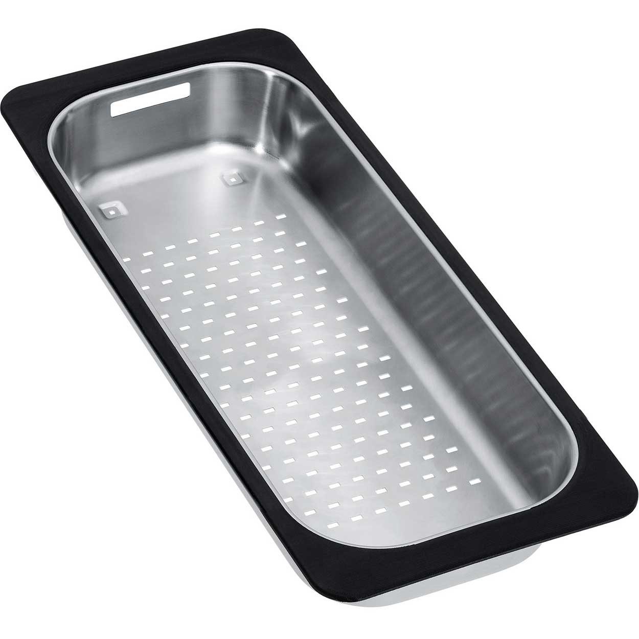 FRANKE Einbauspüle Abtropfbecken EOX 110-50 Edelstahl 183x433x64mm, Kunststoffrahmen, gebürsteter rostfreier Edelstahl