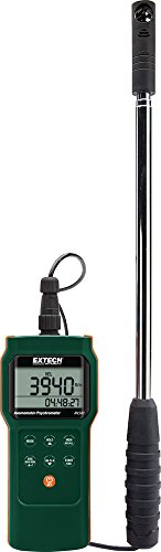 Extech AN340 Anemometer, Teleskopsonde mit Mini-Flügelradsensor bis 20 m/s, 1 m verlängert