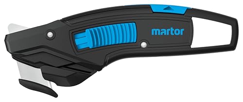 MARTOR SECUMAX 370, Sicherheitsmesser mit verdeckter Klinge, Schnitttiefe bis 9 mm, Griff aus 98% recyceltem Kunststoff