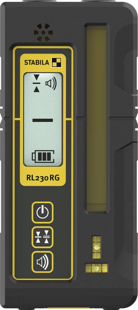 Stabila RL 230 RG Empfänger, Nivelliergerät mit beleuchteter Digitalanzeige, IP 66 wasserdicht, für grüne und rote Linienlaser