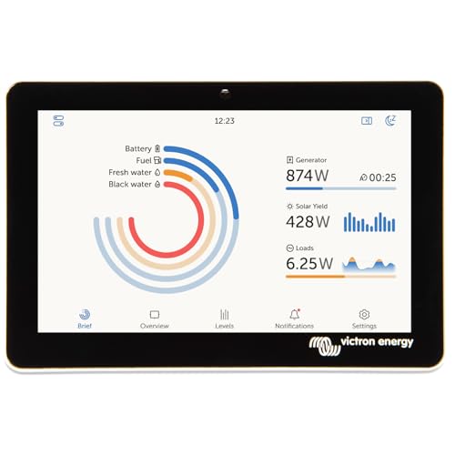 Victron Energy GX Touch 70, 7-Zoll Touchscreen Display für Cerbo GX, wasserdichtes Gehäuse, Multicolor