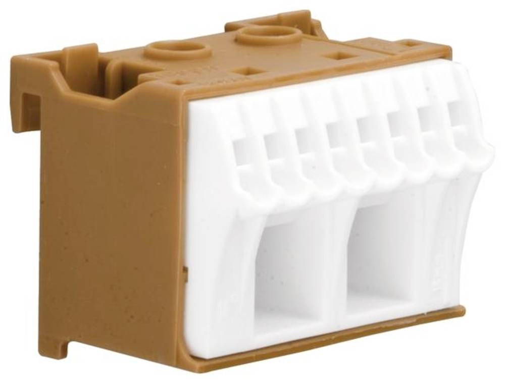 Hager KN10P Klemme flexibel, starr, 1 Stück, braun