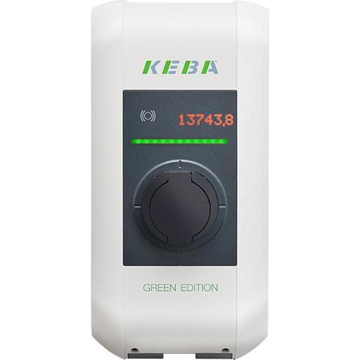 Keba KeContact P30, Elektroauto Ladestation Wallbox (Typ 2, 22 kW) mit Schutzart IP54 und IK10, für Innen- und Außenmontage
