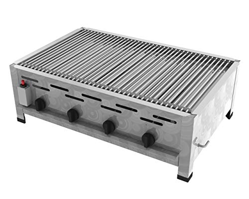 ChattenGlut Gasgrill ChattenGlut Gastrobräter 18kW mit Einzelne Edelstahlstäbe als Rost, BxTxH: 810x530x270 cm, Edelstahl Ausführung