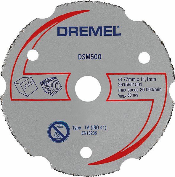 DREMEL DSM20 Mehrzweck-Karbidtrennscheibe (DSM500) - 2615S500JB