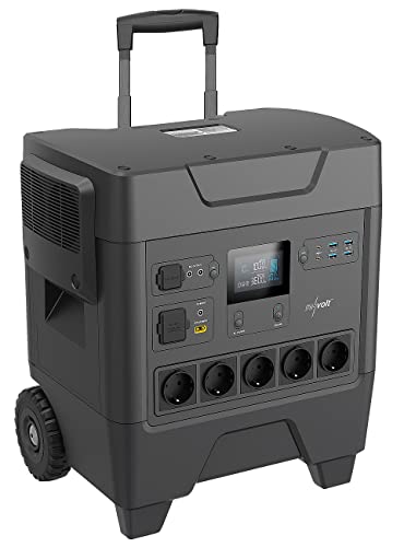 revolt Powerpack HSG-3600: Powerstation & Solar-Generator mit 3.248 Wh, 14 Anschlüssen, 3.600 W (Notstrom Powerstation)