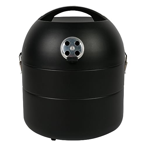 Amig - Holzkohlegrill, Fireplus Tragbarer Barbacue | Kompakttischgrill | mit Belüftungssystem und Aschenbehälter | Grillrost aus Stahl Ø 29 cm | Maße: Ø 34,5 x 42,8 cm