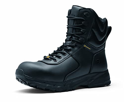 Shoes for Crews GUARD HIGH S3, Sicherheitsstiefel aus Leder, wasserfest, rutschfest, schwarz, Gr. 45