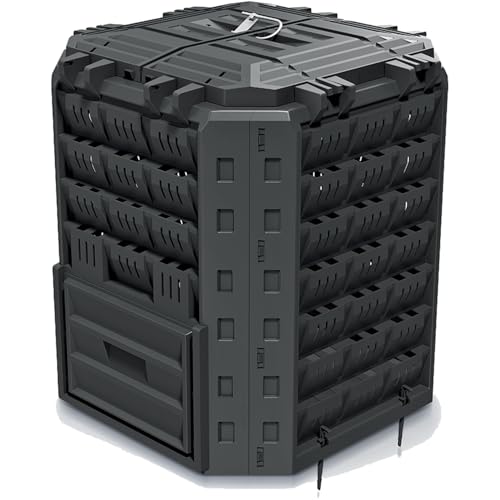 Prosperplast Komposter Compobox, 310 l, schwarz, Kunststoff, BxTxH: 72,0x76,6x71,5 cm