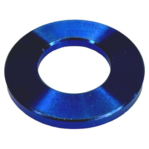 F26 Titan Unterlegscheibe U-Scheibe DIN 125 M6, leichte und korrosionsbeständige Hochfestigkeit, blau