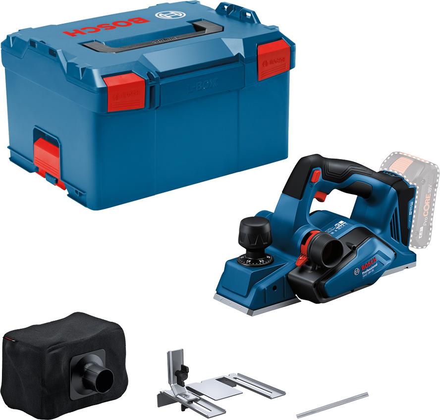 Bosch Professional, Hobelmaschine, GHO 18V-26 Solo mit Wood Razor-Messer, blau