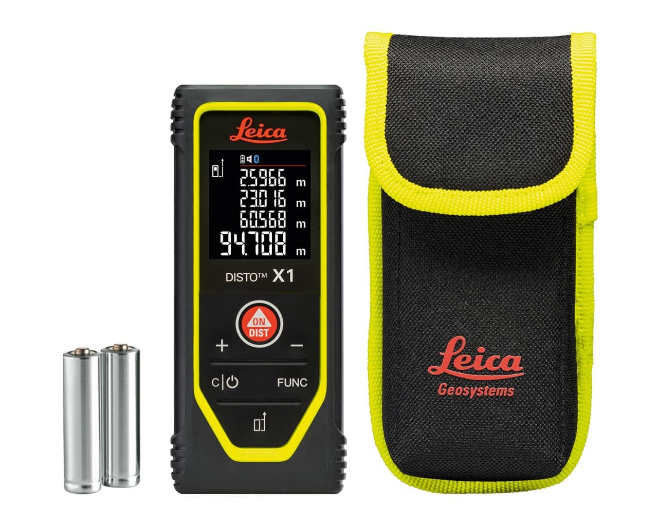 LEICA DISTO X1, Laser-Entfernungsmessgerät mit 100 m Reichweite und Genauigkeit ±1,5 mm, IP65 staub- und spritzwassergeschützt