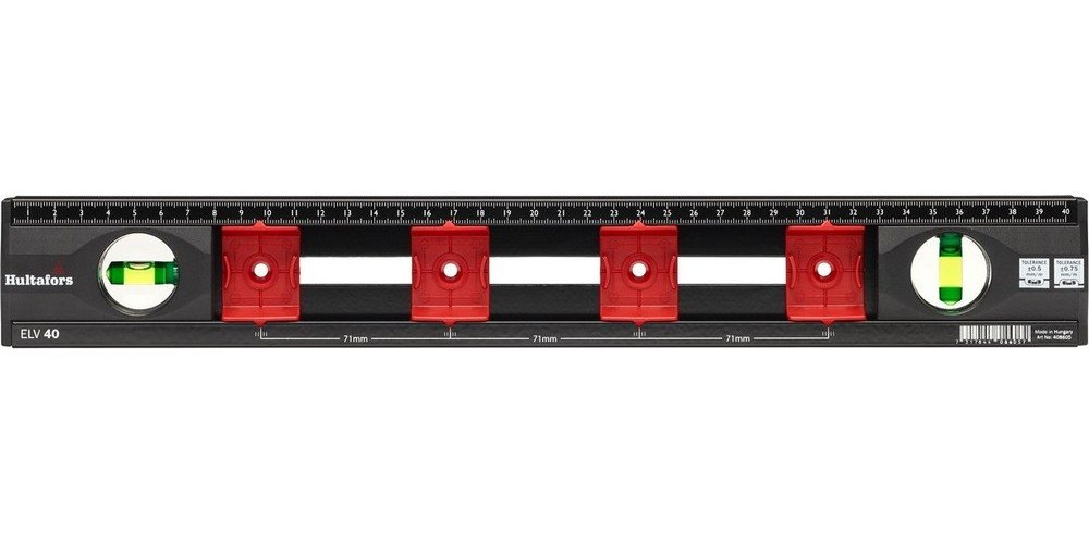 Hultafors Wasserwaage, schwarz, Präzisionsinstrument mit WEEE-Reg.-Nr. DE 13056958