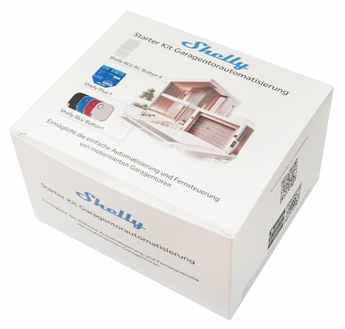 Shelly Starter Kit Smartes Garagentor, Volle Kontrolle über Beleuchtung, Garagentor, Lüfter und mehr