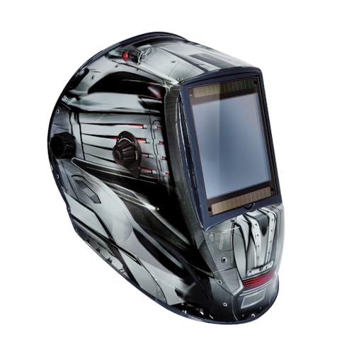 GYS ALIEN+ TRUE COLOR XXL, Schweißhelm mit großem Display, 4 Sensoren, Schwarz/Grau