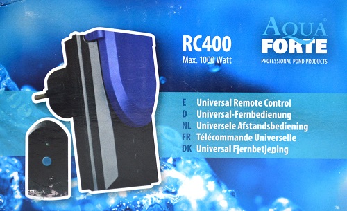 Aquaforte RC-400 Fernbedienung für Teichpumpen, Maximale Leistung: 1000 Watt, 230V/50Hz