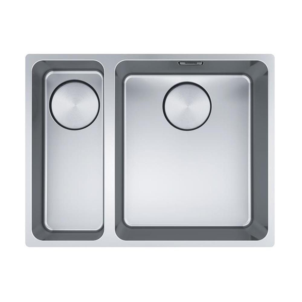 FRANKE Edelstahlspüle Franke Unterbaubecken Mythos MYX 160-34-16 Edelstahl, 0/0 cm - Unterbauspüle mit reinigungsfreundlichen Beckenradien, verdecktem hygienischen Integralablauf, Edelstahl gebürstet