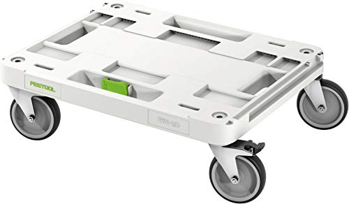 Festool SYS-RB Transportwagen, Rollbrett mit 100 kg Belastbarkeit, 360° drehbaren Rädern und Feststellbremsen