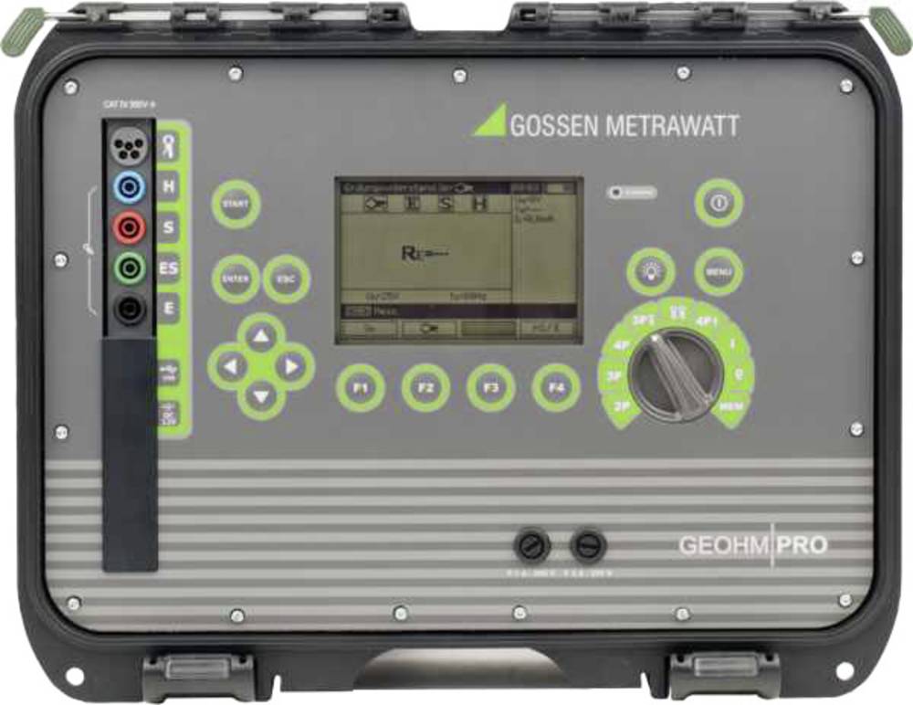Gossen Metrawatt GEOHM XTRA, Hochpräzises Erdungsmessgerät mit GPS-Modul und vielfachen Messverfahren