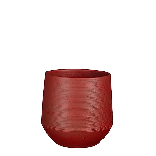 Mica Decorations Blumentopf Evora - 24x24x23 cm - Dunkelrot - Preisvergleich