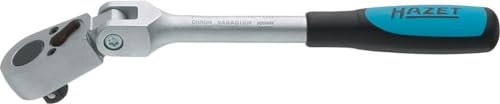 HAZET Umschaltknarre 8816GK I Gelenk-Knarre mit 180° schwenkbarem Knarrenkopf, kurze Ausführung für schwer zugängliche Stellen