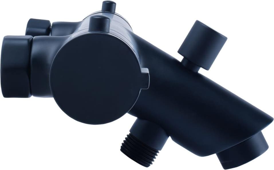 Cornat, Badarmatur, Andrea, Schwarz, Thermostat-Batterie mit Cool-Touch Technologie und Sicherheitssperre bei 38°C