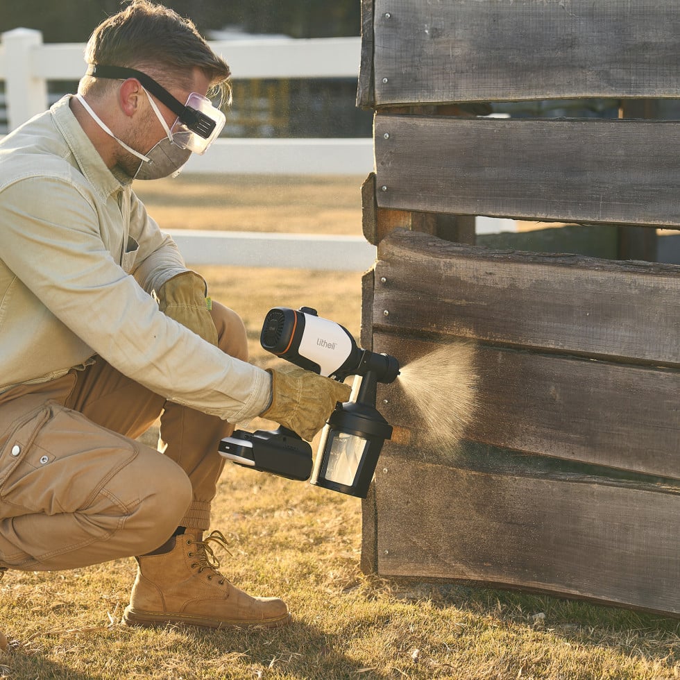 Litheli U20 Akku-Farbsprüher 20 V MONO, bürstenloser Motor, HVLP-Spritztechnologie, 4 Düsengrößen, ohne Akku
