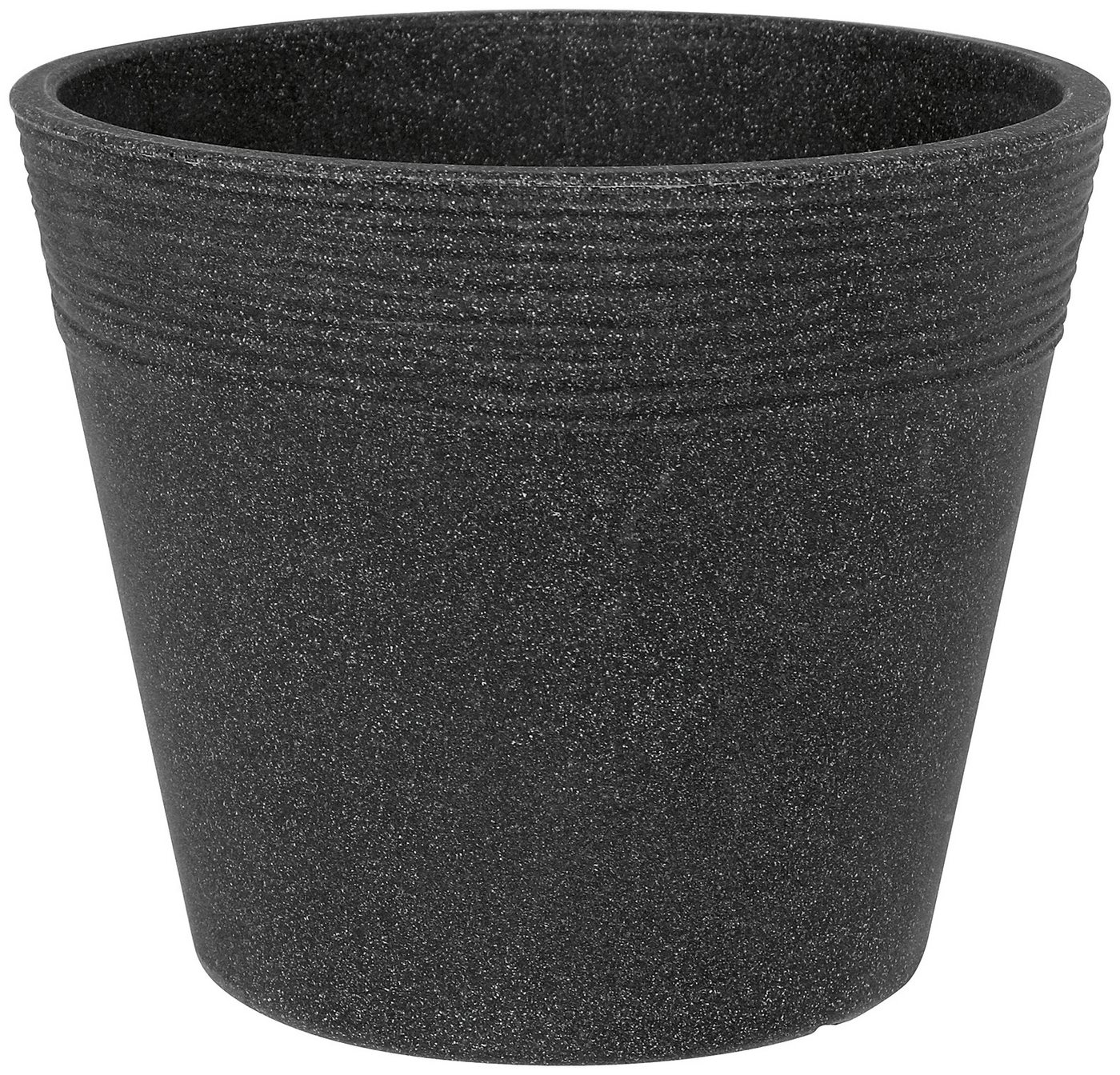 Geli Pflanzkübel NAPOLI, Kunststoff Pflanzgefäß in anthrazit und betonfarbe hell, verschiedene Größen verfügbar