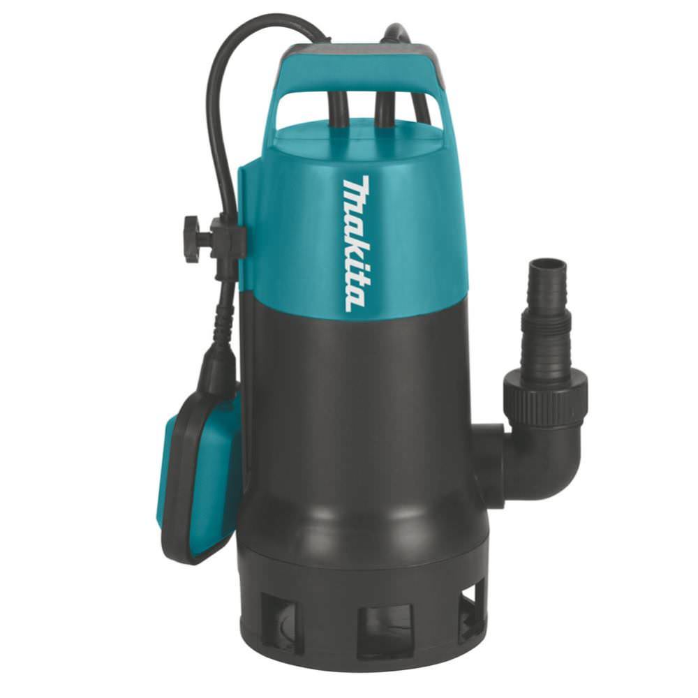 Makita PF1010 elektrische Tauchpumpe, Schmutzwasser 1.100 Watt 14.400 l/h  Entwässerung max. Förderhöhe 10 m max. Förderdruck 1 bar max. Tauchtiefe 5  m max. Partikelgröße 35 mm max. Wassertemperatur 35 °C 5,3 kg: Tests, Infos  & Preisvergleich